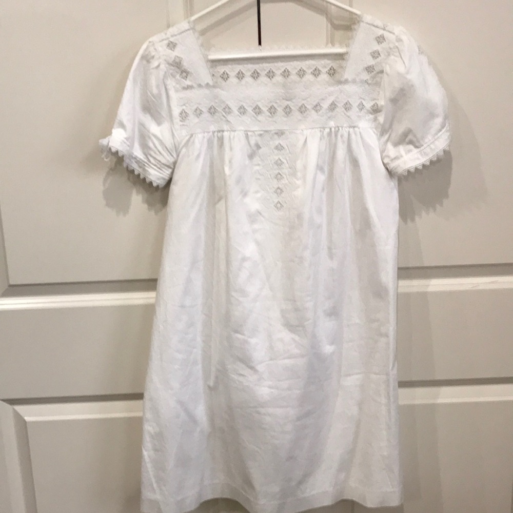 Madewell white eyelet dress